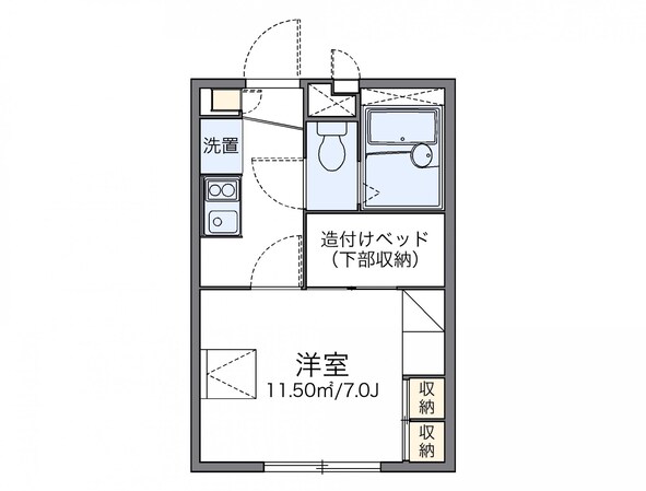 レオパレスＴＡＫＩＹＡＭＡの物件間取画像